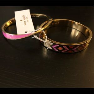 Kate Spade hinged bracelets